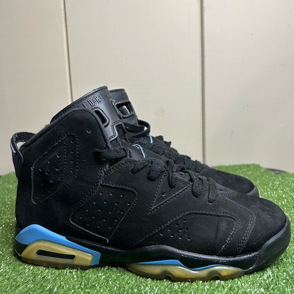 Size 6Y- Jordan 6 Retro Black UNC GS Used Black / University Blue